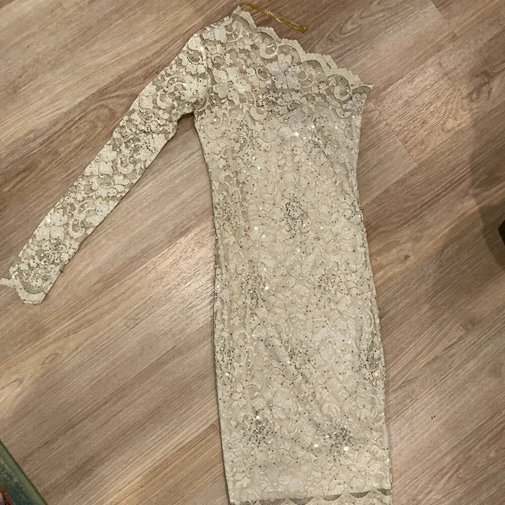 Lipsy London One Shoulder Sparkly Mini Dress EUC